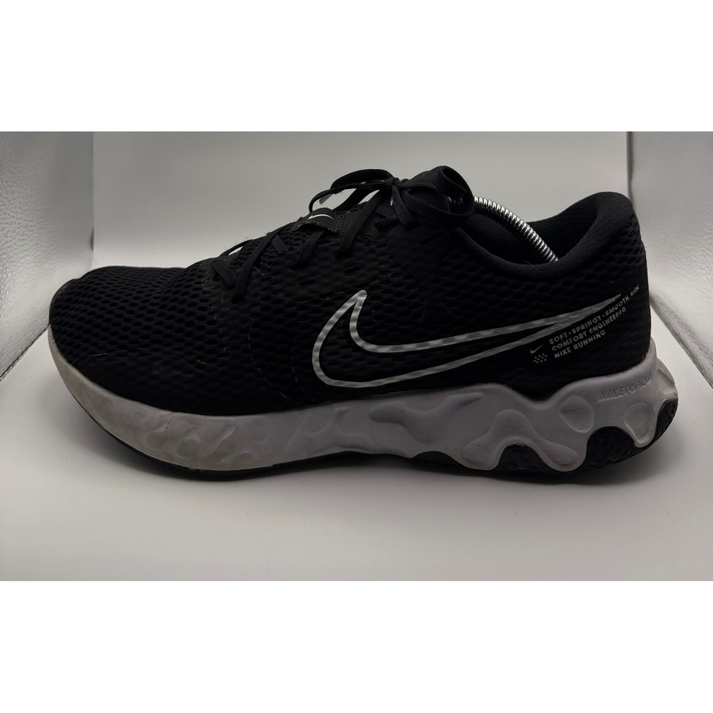 Nike Renew Ride 2 Running Shoes Mens 13 Black CU3507-004 Good Comfort Sneaker